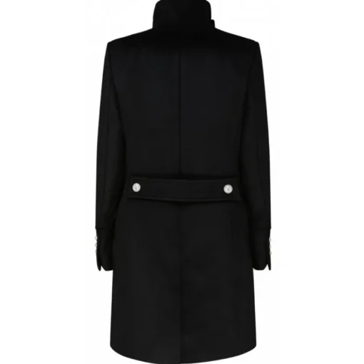 Balmain - Wool Double Breasted Coat - Black - Exclusive Luxury Collection - Avvenice