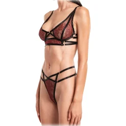 Belarex - Buenos Aires Thong - Dark Red - Thong - Lingerie - Luxury Exclusive Collection - Avvenice^ Swimwear