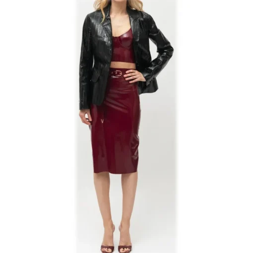Belarex - L.A. Pencil Skirt - Dark Red - Skirt - Lingerie - Luxury Exclusive Collection - Avvenice