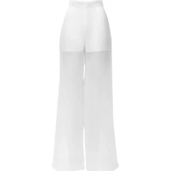Belarex - Venice Palazzo Trousers - White - Trousers - Lingerie - Luxury Exclusive Collection - Avvenice^ Trousers