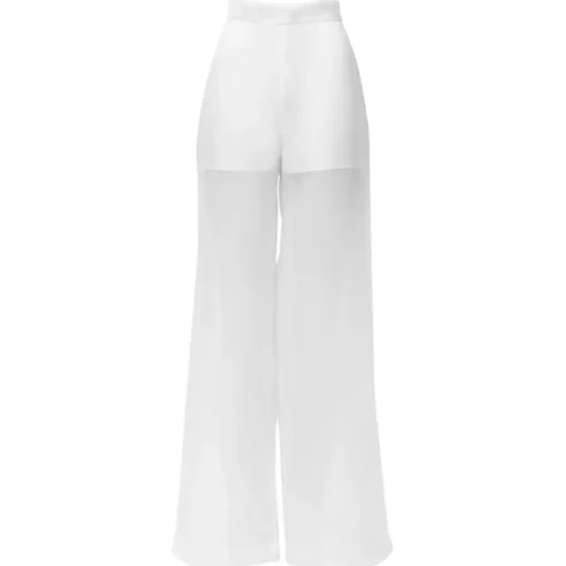 Belarex - Venice Palazzo Trousers - White - Trousers - Lingerie - Luxury Exclusive Collection - Avvenice^ Trousers