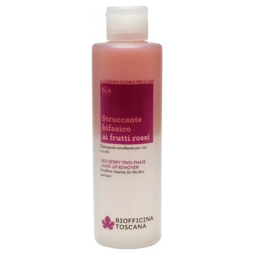 Biofficina Toscana - Red Berry Two-Phase Make-Up Remover - Facial Line - Organic Vegan Cosmetics - Avvenice^ Natural Cosmetics