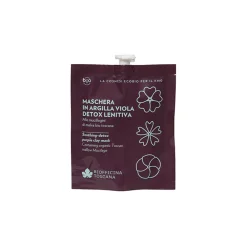 Biofficina Toscana - Soothing-Detox Purple Clay Mask - Facial Line - Organic Vegan Cosmetics - Avvenice^ Natural Cosmetics