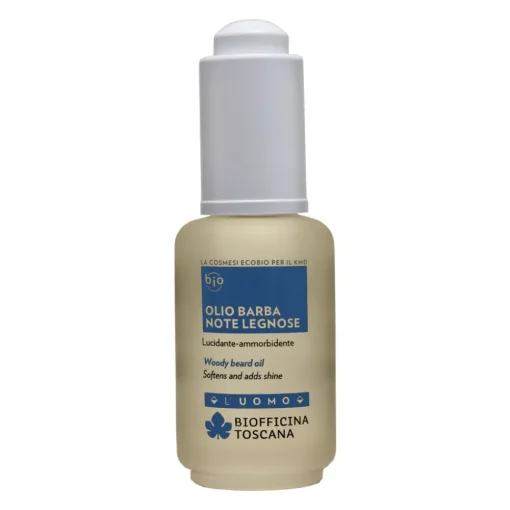 Biofficina Toscana - Woody Beard Oil - Men's Line - Organic Vegan Cosmetics - Avvenice^ Natural Cosmetics