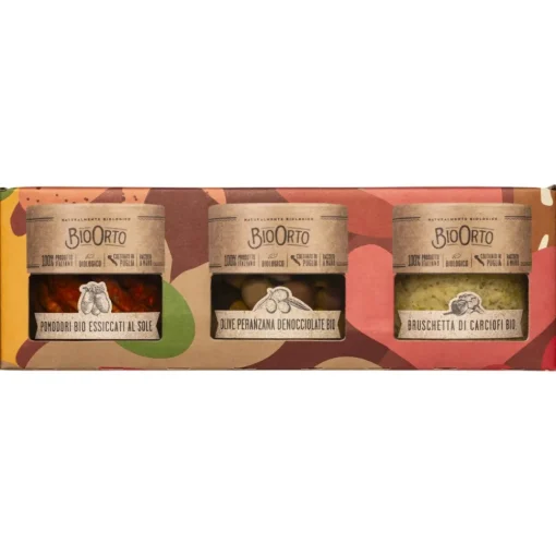 BioOrto - Organic Appetizer Trio - Organic Preserved Foods - Avvenice