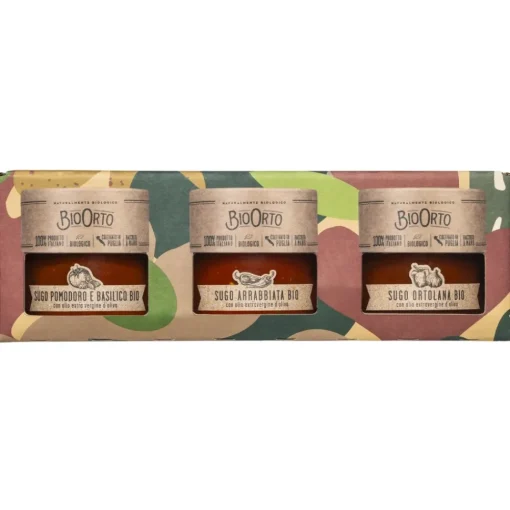 BioOrto - Organic Sauce Trio - Organic Preserved Foods - Avvenice^ Preserved Foods