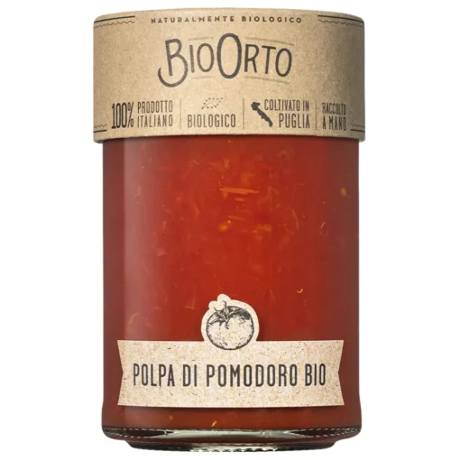 BioOrto - Organic Tomato Pulp - Organic Preserved Foods - 350 g - Avvenice^ Preserved Foods