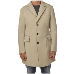 BoB Company - 3/4 Coat in Cloth Fabric - Cream - Jacket - Made in Italy - Luxury Exclusive Collection - Avvenice^ Jackets