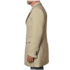 BoB Company - 3/4 Coat in Cloth Fabric - Cream - Jacket - Made in Italy - Luxury Exclusive Collection - Avvenice^ Jackets