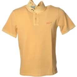 BoB Company - Polo Shirt with Short Sleeves and Print Detail - Yellow - T-Shirt - Made in Italy - Luxury Exclusive Collection - Avvenice^ T-shirt
