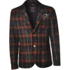 BoB Company - Single-Breasted Jacket in Technical Fabric - Blue/Red - Jacket - Made in Italy - Luxury Exclusive Collection - Avvenice^ Jackets