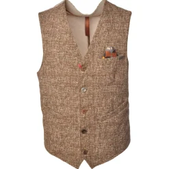 BoB Company - Single-Breasted Model Waistcoat with Five Buttons - Rust - Waistcoat - Made in Italy - Luxury Exclusive Collection - Avvenice^ Jackets | Tops