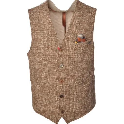 BoB Company - Single-Breasted Model Waistcoat with Five Buttons - Rust - Waistcoat - Made in Italy - Luxury Exclusive Collection - Avvenice^ Jackets | Tops