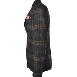 BoB Company - Single-Breasted Jacket in Checked Pattern - Blue - Jacket - Made in Italy - Luxury Exclusive Collection - Avvenice^ Jackets