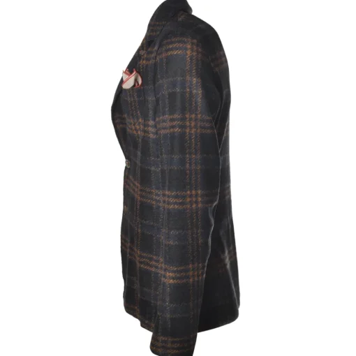 BoB Company - Single-Breasted Jacket in Checked Pattern - Blue - Jacket - Made in Italy - Luxury Exclusive Collection - Avvenice^ Jackets