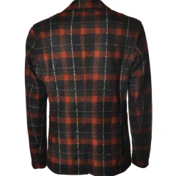 BoB Company - Single-Breasted Jacket in Technical Fabric - Blue/Red - Jacket - Made in Italy - Luxury Exclusive Collection - Avvenice^ Jackets