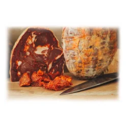 Bont\u00e0 di Fiore Bontà di Fiore - Ventricina del Vastese - Quarter - Presidio Slow Food - 300 g - Avvenice^ Salami & Cheeses