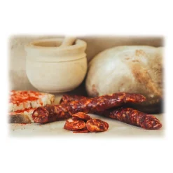 Bont\u00e0 di Fiore Bontà di Fiore - White Seasoned Sausage Spicy - 300 g - Avvenice^ Salami & Cheeses