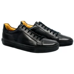 Bottega Senatore - Carulo - Sneakers - Black - Italian Handmade Man Shoes - High Quality Leather Shoes - Avvenice^ Shoes