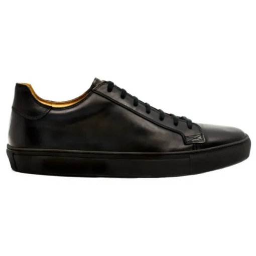 Bottega Senatore - Carulo - Sneakers - Black - Italian Handmade Man Shoes - High Quality Leather Shoes - Avvenice^ Shoes