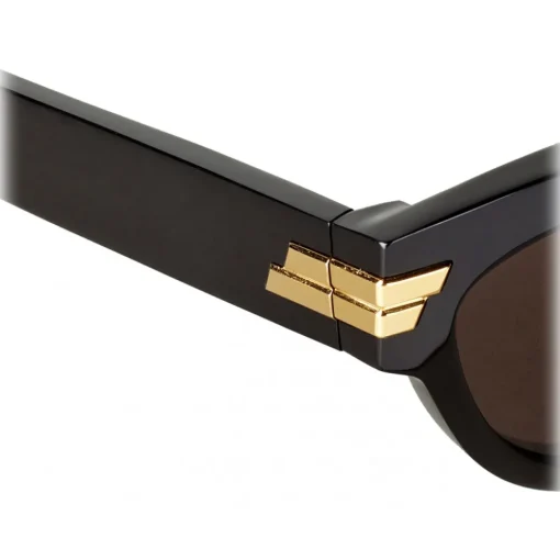 Bottega Veneta - Acetate Cat-Eye Sunglasses - Black - Sunglasses - Eyewear - Avvenice