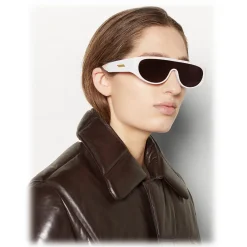 Bottega Veneta - Acetate Mask Sunglasses - Ivory Grey - Sunglasses - Eyewear - Avvenice^ Sunglasses & Eyewear