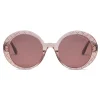 Bottega Veneta - Acetate Round Oversize Sunglasses - Pink - Sunglasses - Eyewear - Avvenice^ Sunglasses & Eyewear