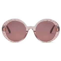 Bottega Veneta - Acetate Round Oversize Sunglasses - Pink - Sunglasses - Eyewear - Avvenice^ Sunglasses & Eyewear