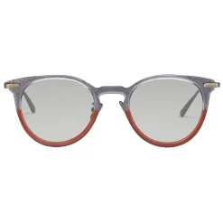Bottega Veneta - Acetate Round Sunglasses - Grey Transparent - Sunglasses - Eyewear - Avvenice^ Sunglasses & Eyewear