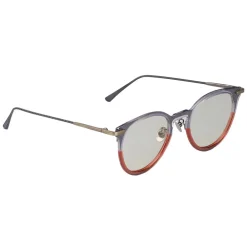 Bottega Veneta - Acetate Round Sunglasses - Grey Transparent - Sunglasses - Eyewear - Avvenice^ Sunglasses & Eyewear
