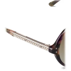 Bottega Veneta - Acetate Round Sunglasses - Multicolor - Sunglasses - Eyewear - Avvenice