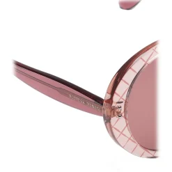 Bottega Veneta - Acetate Round Oversize Sunglasses - Pink - Sunglasses - Eyewear - Avvenice^ Sunglasses & Eyewear