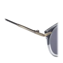 Bottega Veneta - Acetate Round Sunglasses - Grey Black - Sunglasses - Eyewear - Avvenice^ Sunglasses & Eyewear
