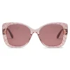 Bottega Veneta - Acetate Square Oversize Sunglasses - Pink - Sunglasses - Eyewear - Avvenice