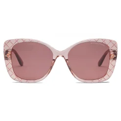 Bottega Veneta - Acetate Square Oversize Sunglasses - Pink - Sunglasses - Eyewear - Avvenice