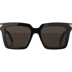 Bottega Veneta - Acetate Square Oversize Sunglasses - Black Grey - Sunglasses - Eyewear - Avvenice^ Sunglasses & Eyewear