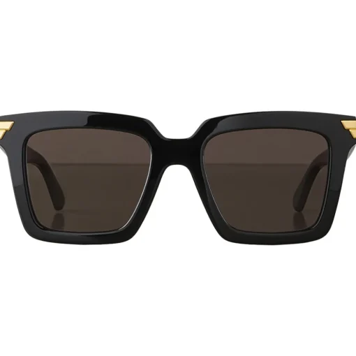 Bottega Veneta - Acetate Square Oversize Sunglasses - Black Grey - Sunglasses - Eyewear - Avvenice^ Sunglasses & Eyewear