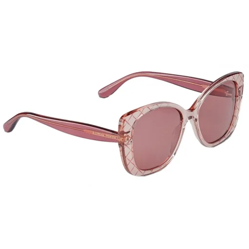 Bottega Veneta - Acetate Square Oversize Sunglasses - Pink - Sunglasses - Eyewear - Avvenice