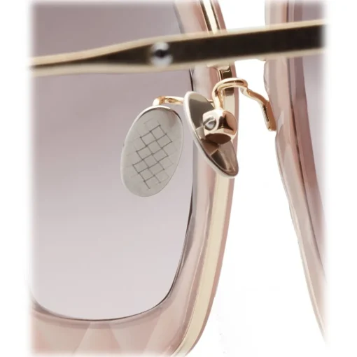 Bottega Veneta - Acetate Square Oversize Sunglasses - Brown Gold - Sunglasses - Eyewear - Avvenice