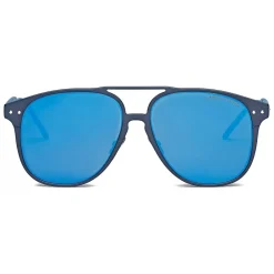 Bottega Veneta - Alluminium Aviator Sunglasses - Blue - Sunglasses - Eyewear - Avvenice
