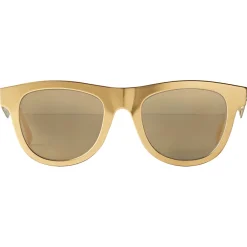 Bottega Veneta - Aluminium Classic D-Frame Sunglasses - Gold Brown - Sunglasses - Eyewear - Avvenice