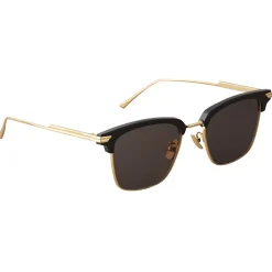 Bottega Veneta - Clubmaster Sunglasses - Black Gold - Sunglasses - Eyewear - Avvenice^ Sunglasses & Eyewear