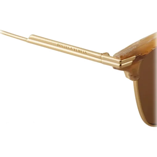 Bottega Veneta - Clubmaster Sunglasses - Brown Gold - Sunglasses - Eyewear - Avvenice^ Sunglasses & Eyewear