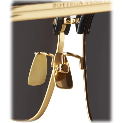 Bottega Veneta - Clubmaster Sunglasses - Black Gold - Sunglasses - Eyewear - Avvenice^ Sunglasses & Eyewear