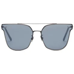 Bottega Veneta - Cross Metal Square Sunglasses - Black Grey - Sunglasses - Eyewear - Avvenice^ Sunglasses & Eyewear