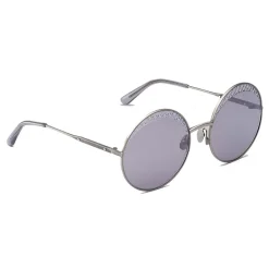 Bottega Veneta - Cross Metal Round Sunglasses - Silver Grey - Sunglasses - Eyewear - Avvenice^ Sunglasses & Eyewear