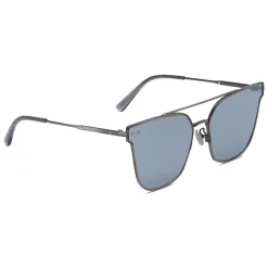 Bottega Veneta - Cross Metal Square Sunglasses - Black Grey - Sunglasses - Eyewear - Avvenice^ Sunglasses & Eyewear
