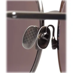 Bottega Veneta - Cross Metal Round Sunglasses - Silver Grey - Sunglasses - Eyewear - Avvenice^ Sunglasses & Eyewear