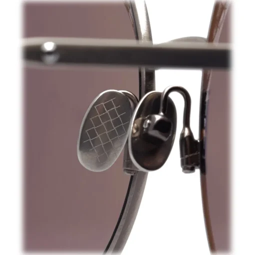 Bottega Veneta - Cross Metal Round Sunglasses - Silver Grey - Sunglasses - Eyewear - Avvenice^ Sunglasses & Eyewear