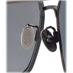 Bottega Veneta - Cross Metal Square Sunglasses - Black Grey - Sunglasses - Eyewear - Avvenice^ Sunglasses & Eyewear